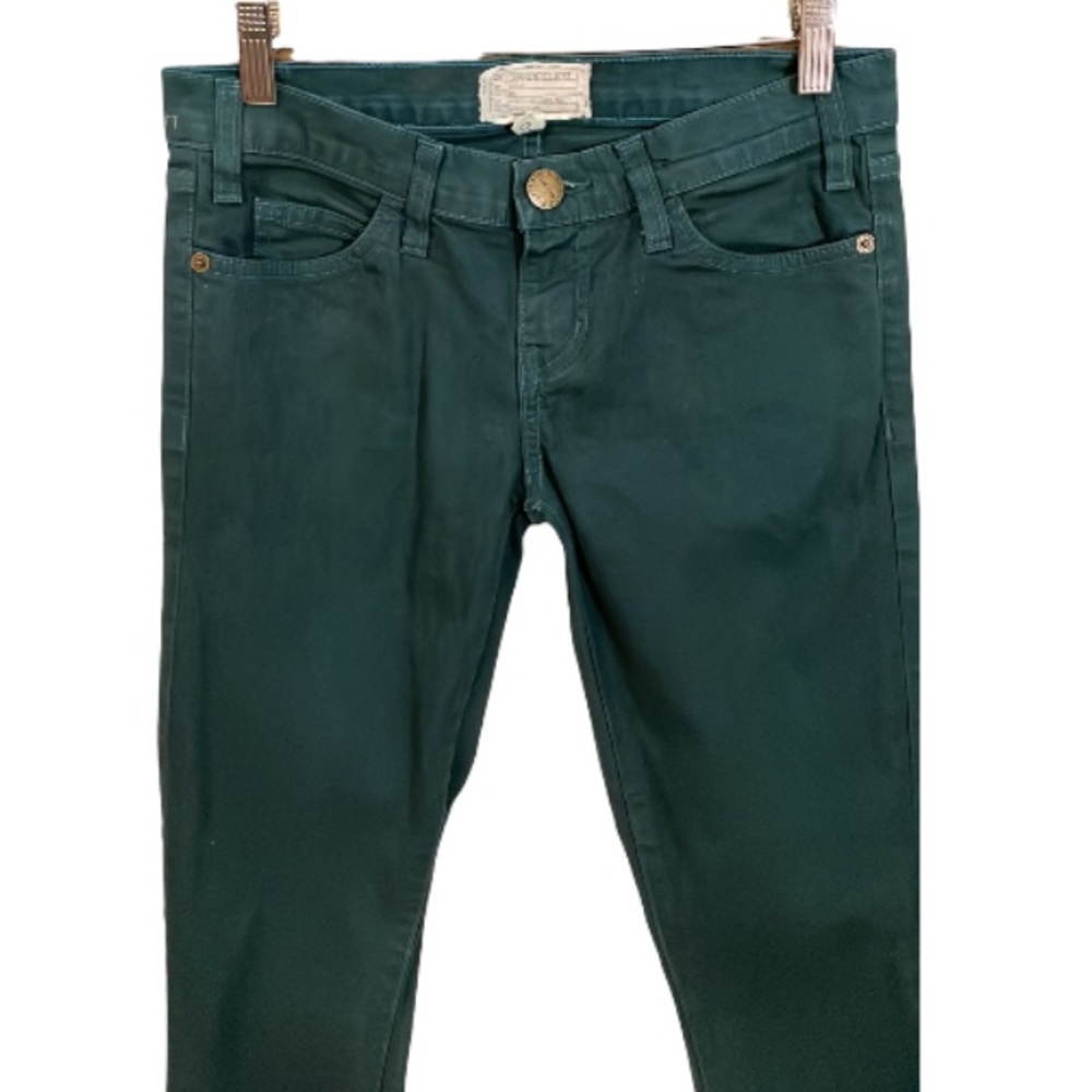 Current Elliot The Skinny Ankle Atlantic Coated Jeans Size 25